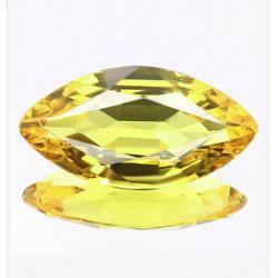 0.3Ct Жовтий сапфір 6*2.98мм (маркіз) 