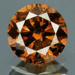 0.16Ct Натуральный желтый бриллиант 3.5мм с Сертификатом (Fancy Orange Brown) Видео