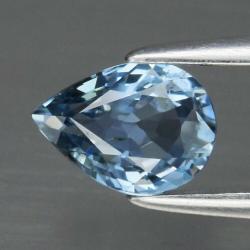 0.62Ct Натуральний блакитний сапфір груша 6.3*4.5мм (Відео)