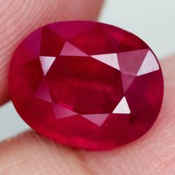 5.32Ct Великий Натуральный рубін 11.1*9мм (овал) АА+ Сертифікат