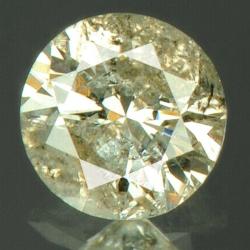 0.15Ct Натуральний платиново-білий діамант 3.3мм з Сертифікатом IGR 