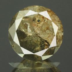 0.7Ct Натуральний коричневий діамант "Інь Янь" 5.6мм з Сертифікатом IGR 