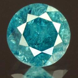 0.21Ct Натуральний блакитний діамант 3.5мм з Сертифікатом IGR (Vivid Royal Blue) 