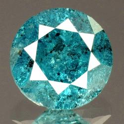0.32Ct Натуральний блакитний діамант 4.1мм з Сертифікатом IGR (Vivid Royal Blue) 