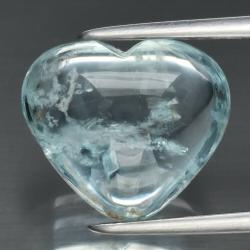 4.51Ct Натуральний Аквамарин серце "Крила Янгола" 11.5мм Відео