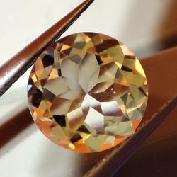 2.3Ct Натуральный цитрин 9мм круг