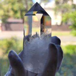 854Ct Натуральний Гірський Кришталь 90*40мм кристал обеліск