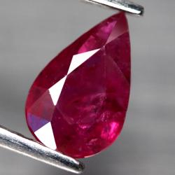 1.08Ct Натуральный рубін 6.8*5.4мм (груша)