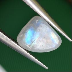 1.95Ct Необработанный радужный лунный камень (Адуляр) 7.5*6.7мм 