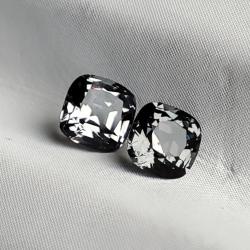 0.7Ct Грозовая ШПИНЕЛЬ пара Dark Grey 4мм (видео)