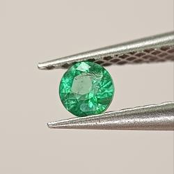 0.095Ct Изумруд натуральный 2.9мм класса АА++ круг 