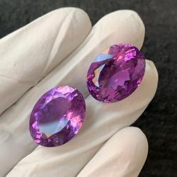 34.8Ct Натуральні поліхромні Болівійські Аметисти 19*15мм овал