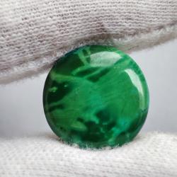 10Ct Натуральна зелена Бірюза 16мм (не пресована), круг кабошон 