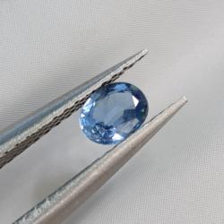 0.36Ct Натуральний блакитний Цейлонський сапфір 4.7*3.7мм (овал) Відео
