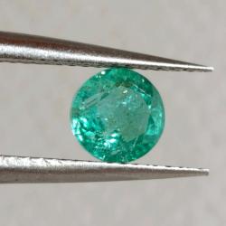 1.09Ct Exclusive! Натуральный Изумруд 6.3мм круг (Класса АА++) Сертификат