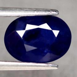 1.65Ct Натуральний синый сапфір 8*6мм класу (овал)