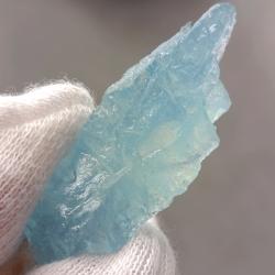 20.7Ct Натуральний блакитний аквамарин без огранки 37.4*12.3мм