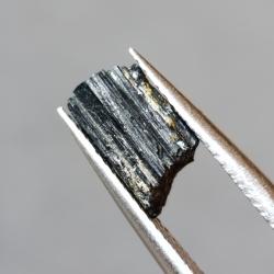 2.5CT Необработанный черный Турмалин шерл 9.6*6.3мм (без огранки) 