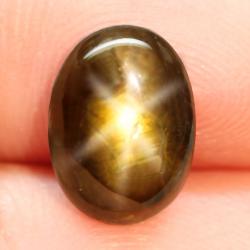 4.54Ct Натуральний сапфір з ефектом астерізму 11.9*8.7мм кабошон Відео