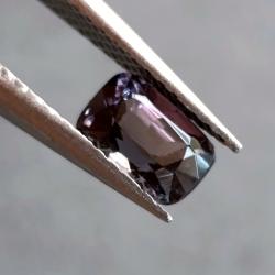 0.95Ct Грозова ШПІНЕЛЬ Purple Grey кушон 6.6*4.5мм Відео
