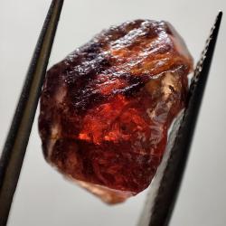 11.7Ct Натуральний червоний циркон Гіацинт 13*9мм без огранки 