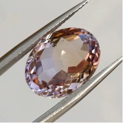 6.7Ct Натуральный Аметрин 14.3*10.8мм овал (Боливия)