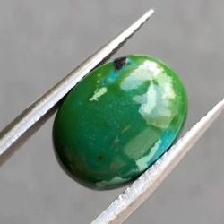 5.75Ct Натуральная Бирюза 13.6*10.2мм овал (не прессованная) Видео