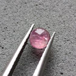 0.3Ct Натуральный розовый Турмалин 4.3мм кабошон Видео