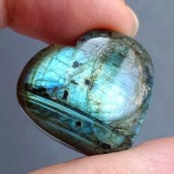 27.4Ct Натуральний синій лабрадорит 23.8*22.5мм серце