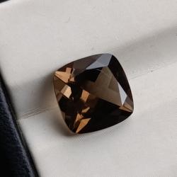 5.48Ct Premium Натуральний Раухтопаз 11.2мм кушон (подушка) Відео