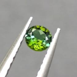 0.11CT Натуральный полихромный турмалин 3.25мм (круг) Видео