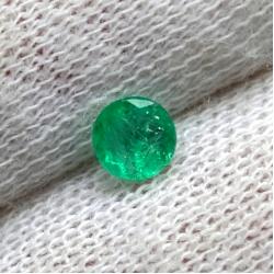 0.25Ct Натуральный изумруд 4.3мм круг (Класса А+) Видео
