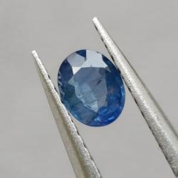 0.35Ct Натуральний синій Цейлонський сапфір 5*3.9мм (овал) Відео