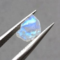 1Ct Необработанный радужный Лунный Камень (Адуляр) 8.4*7.3мм 