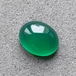 2.6Ct Натуральный зеленый халцедон 10*8мм овал кабошон