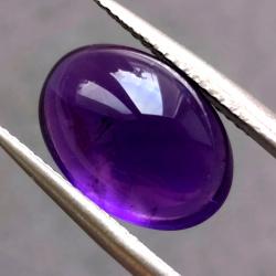 6.05Ct Натуральний аметист 14*10мм овал кабошон 