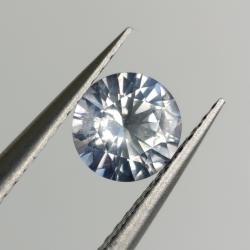 0.79Ct Натуральна сіра сталева ШПІНЕЛЬ колір Platinum Grey 6мм М'янма (Відео)