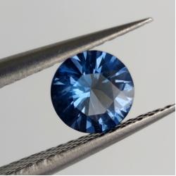 0.82Ct Натуральна синя Грозова ШПІНЕЛЬ колір Rain Blue 6.08мм М'янма (Відео)