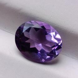 3.35Ct Натуральний аметист з Болівії 11*9мм (Відео)