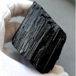 890CT Коллекционный черный Турмалин шерл 45*43мм (без огранки) 