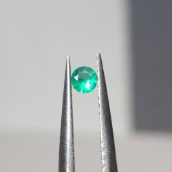 0.085Ct Смарагд натуральний Класу АА++ 3мм круг 