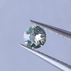 0.26Ct Натуральний світло-зелений сапфір 4.1мм (круг) 