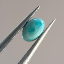 0.62Ct Натуральная Бирюза 6*4мм овал кабошон (не прессованная) 