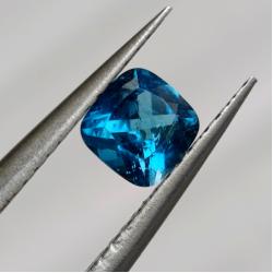 0.73Ct Натуральный Лондон топаз 5.1мм кушон (Видео)
