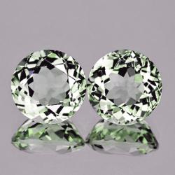 2.37Ct Натуральні зелені Аметисти 7.1мм (пара)