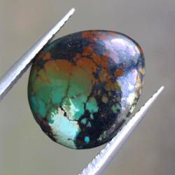 5.55Ct Натуральна Бірюза 15*13мм (не пресована) кабошон 