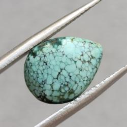 6.18Ct Натуральная Тибетская Бирюза 13.6*10.4мм груша (не прессованная) 