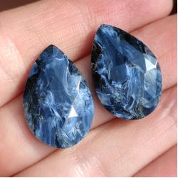 8.55Ct Пара натуральних Пітерситів 17.7*12.7мм
