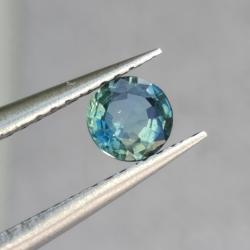 0.41Ct Натуральний поліхромний сапфір 4.62мм (Відео) Сертифікат 