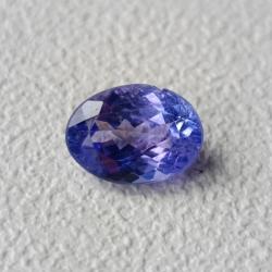 1.27Ct Натуральный Танзанит 8*6мм овал (Видео)